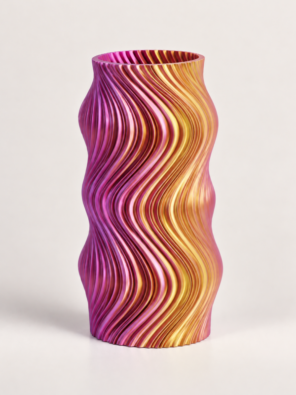 Goldpink vase