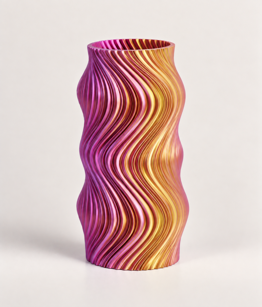 Goldpink vase